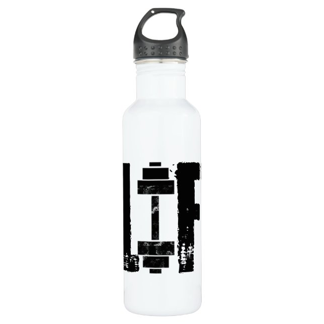 BOUTEILLE D'EAU GYM ASCENSEUR BODYBUILING (Devant)