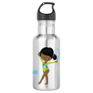 Bouteille D'eau Gymnaste - Personnalisé Afro-Américain