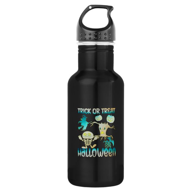 Bouteille D'eau Halloween (Devant)