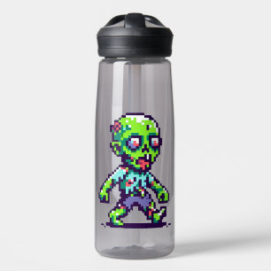 Bouteille D'eau Halloween 8 bits drôle zombie