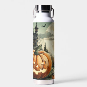 Bouteille D'eau Halloween/Automne/Automne/citrouille/chat