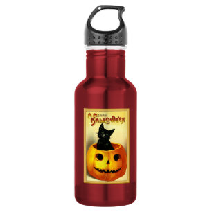 Bouteille D'eau HALLOWEEN Citrouille Vintage Jack O Lantern