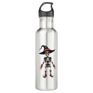 Bouteille D'eau Halloween éffrayant - Drôle Skeleton