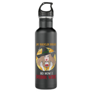 Bouteille D'eau Halloween maintenant je bois du vin Anniversaire
