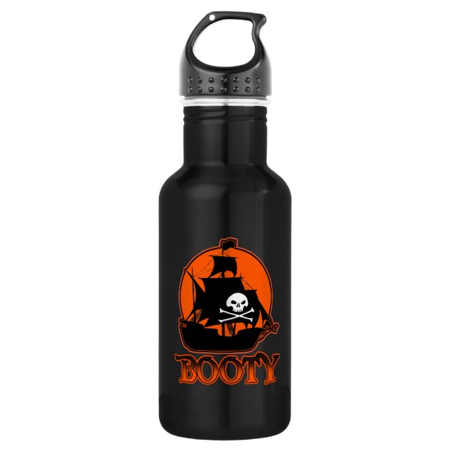 Bouteille D'eau Halloween Pirate Boty (Devant)