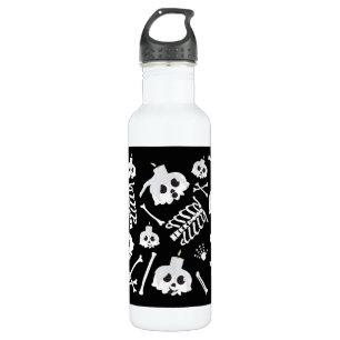 Bouteille D'eau Halloween squelette os crâne
