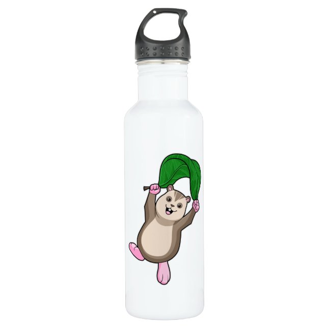 Bouteille D'eau Hamster avec parachute (Devant)