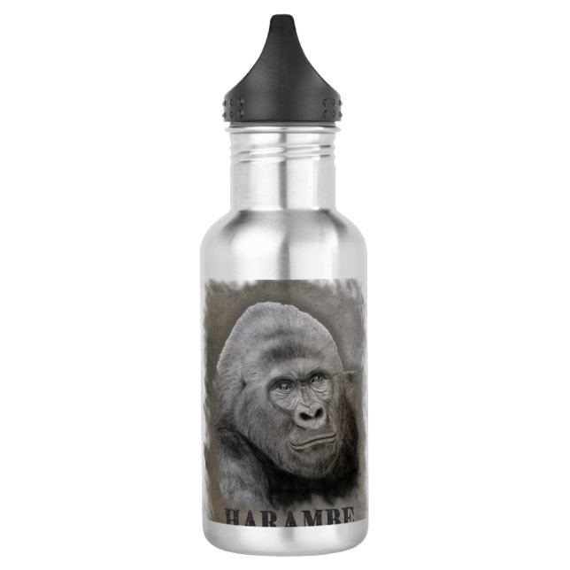 Bouteille D'eau Harambe (Graphite) (Gauche)