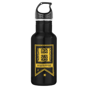 Bouteille D'eau Harry Potter   Bannière Monogramme Hufflepuff