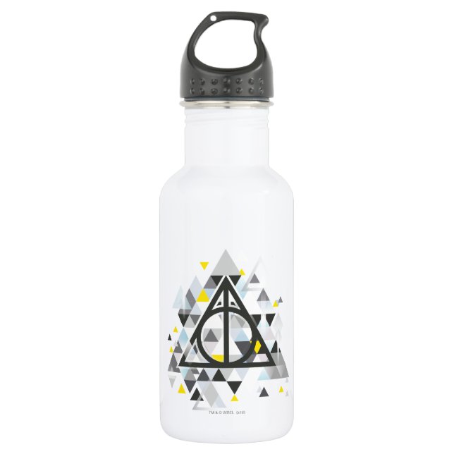 Bouteille D'eau Harry Potter | Geometric Deathly Hallows (Devant)