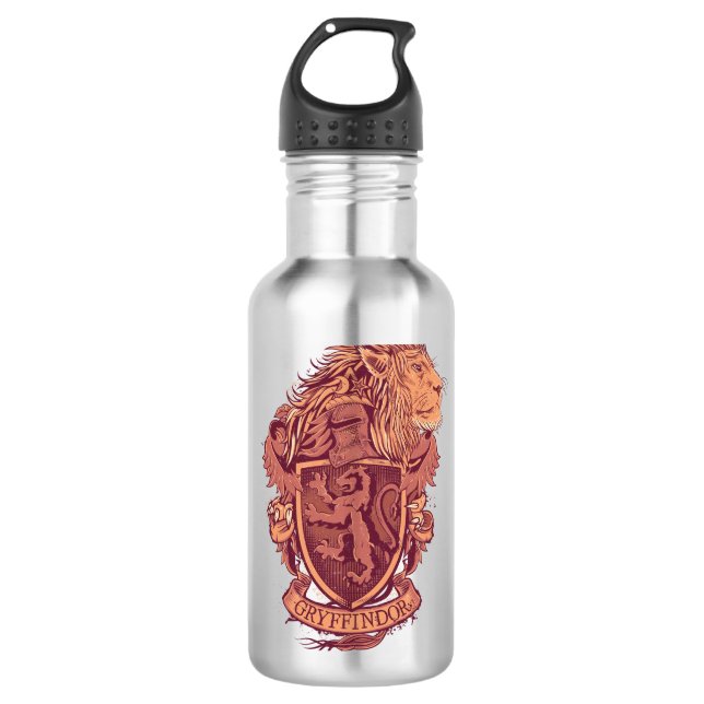 Bouteille D'eau Harry Potter | Gryffindor Lion Crest (Devant)