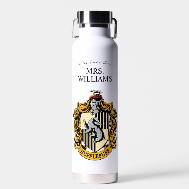 Bouteille D'eau Harry Potter | Professeur Hufflepuff personnalisé (Avant)
