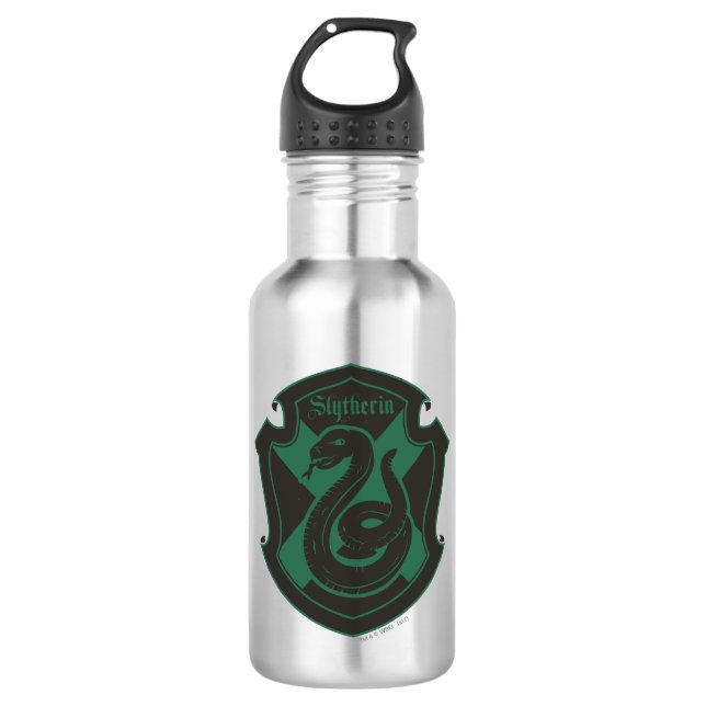 Bouteille D'eau Harry Potter | Slytherin House Pride Crest (Devant)