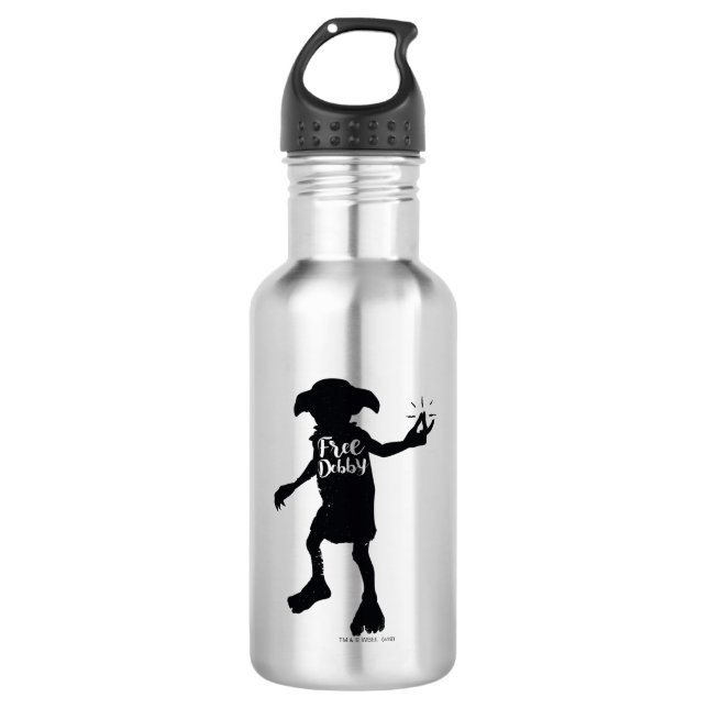 Bouteille D'eau Harry Potter| Typographie de la silhouette "Free D (Devant)