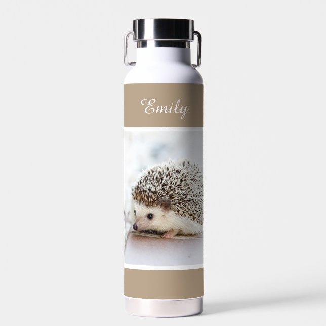 Bouteille D'eau Hérisson bébé mignon Personnalisé (Avant)