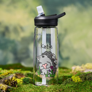 Bouteille D'eau Hérisson personnalisées en caricature