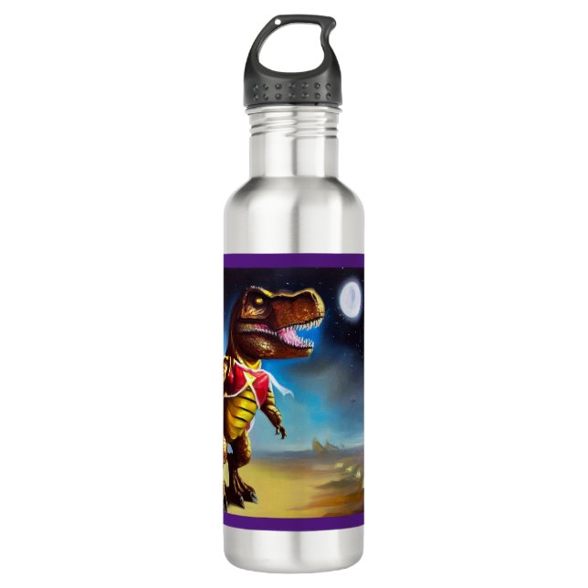 Bouteille D'eau Héros de l'opéra spatial T Rex (Devant)