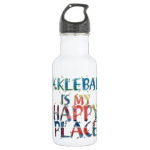Bouteille d'eau heureuse d'endroit de Pickleball