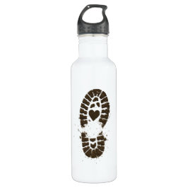 Bouteille D'eau Hiking Boot Mud Print Premium