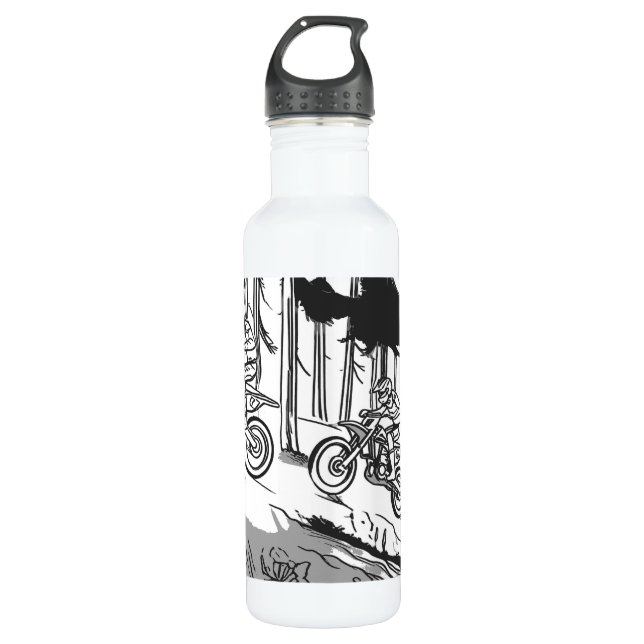Bouteille D'eau Hill Climbing Motocross Racers (Devant)