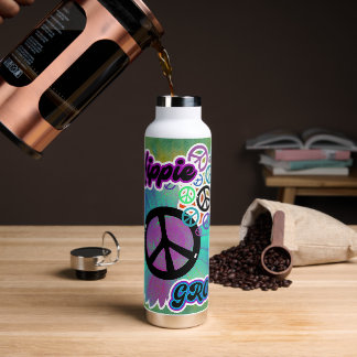 Bouteille D'eau Hippie Peace Tie Dye Super Tumbler Botté