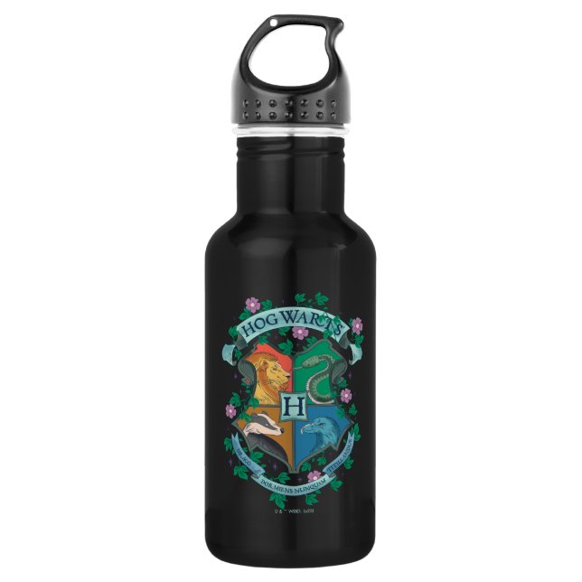Bouteille D'eau HOGWARTS™ Floral Crest (Devant)