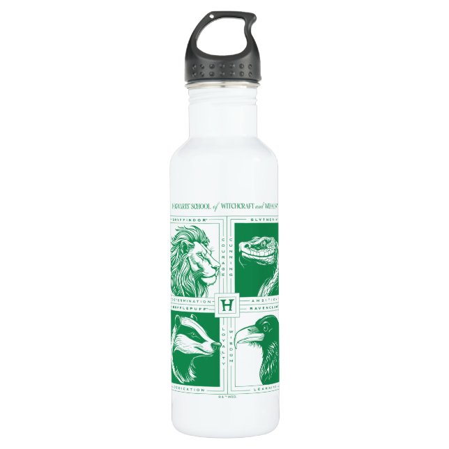 Bouteille D'eau HOGWARTS™ Grille d'animaux de maison (Devant)