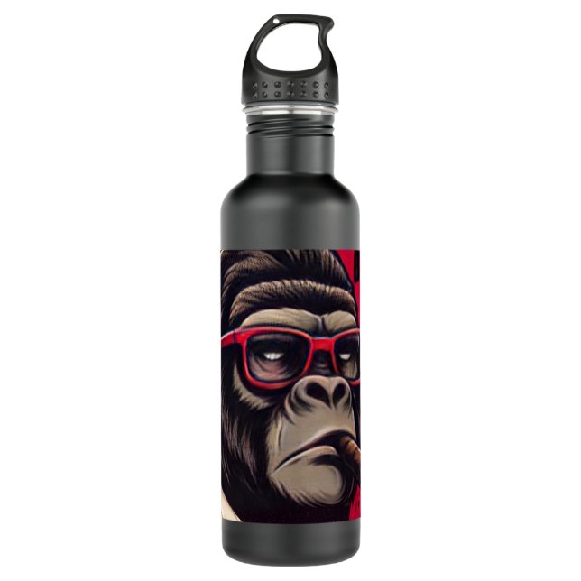 Bouteille D'eau Home/Kitchen Gorilla Boss Water Bottle (Devant)
