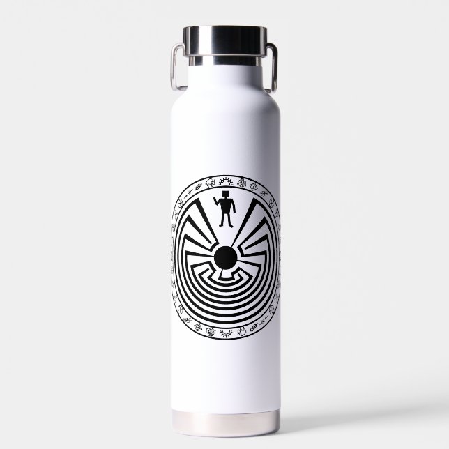 Bouteille D'eau Homme dans le Maze [noir] (Avant)