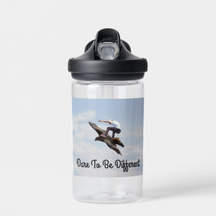 Bouteille d'eau Homme de surf d'oiseaux