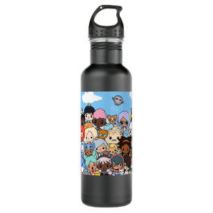 Bouteille D'eau Hommes Femmes Manga Toca Boca Anime Graphisme Pour