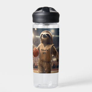 Bouteille D'eau Hoops and Hangs : Le Slam Dunking Sloth,