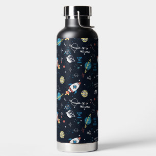 Bouteille D'eau Hors de ce Motif spatial mondial