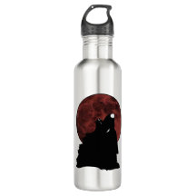 Howlin foncé de loup à la lune