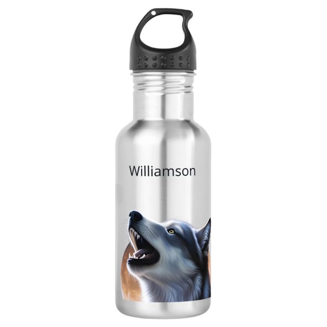 Bouteille D'eau Howling Wolf Monogramme (Devant)