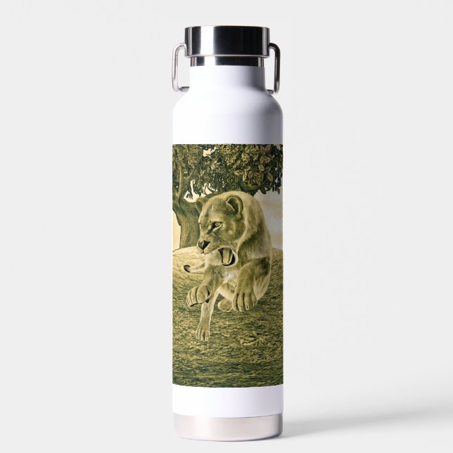 Bouteille D'eau Hunting Lioness (Avant)