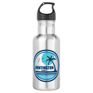 Bouteille D'eau Huntington Beach Caroline du Sud Palm Tree Birds