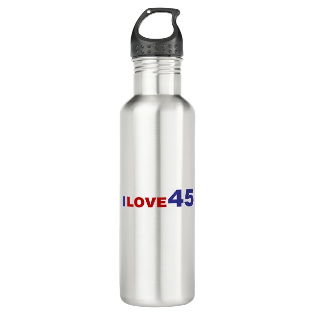 Bouteille D'eau I Love 45 (Devant)