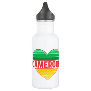 Bouteille D'eau I Love Cameroon, Coeur camerounais
