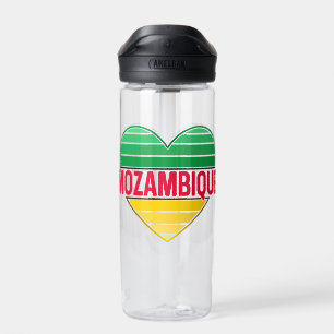 Bouteille D'eau I Love Mozambique, le coeur mozambicain