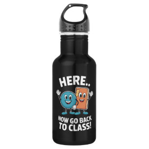 Bouteille D'eau Ici Maintenant Retournez En Classe Infirmière Scol