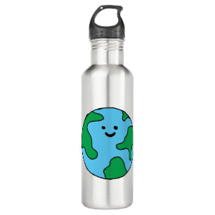 Bouteille D'eau Icône écologique mondiale Joyeux Clipart de la Ter