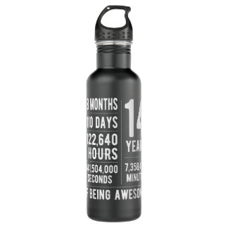Bouteille D'eau Idée Cadeau 14e Anniversaire Garçons Filles De 14 