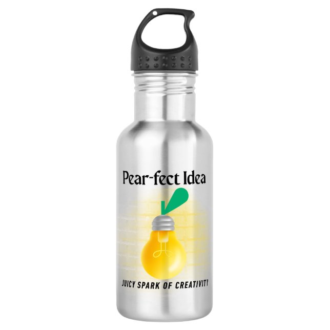 Bouteille D'eau Idée Pear-fect (Devant)