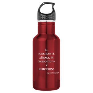 Bouteille D'eau Ignorante afirma el sabio duda Aristoteles Quote