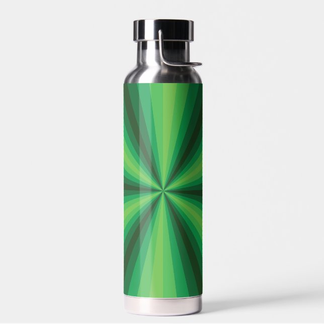 Bouteille D'eau Illusion optique verte (Gauche)