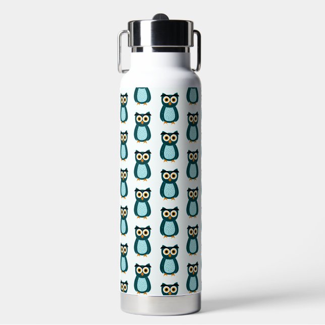Bouteille D'eau Illustration Blue Owl (Salle de sport)