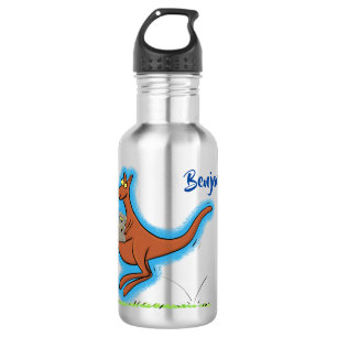 Bouteille D'eau Illustration de dessin animé Cute kangaroo et koal