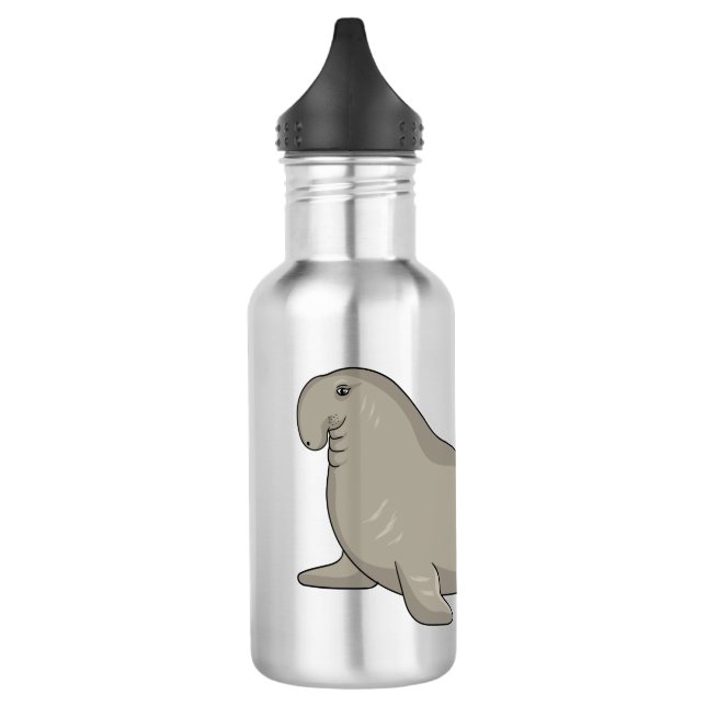 Bouteille D'eau Illustration de dessin de phoque éléphant (Gauche)