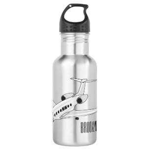 Bouteille D'eau Illustration de jet privé